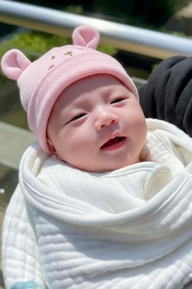 Không có gì đáng yêu bằng khoảnh khắc bé ngủ ngoan trong vòng tay mẹ.